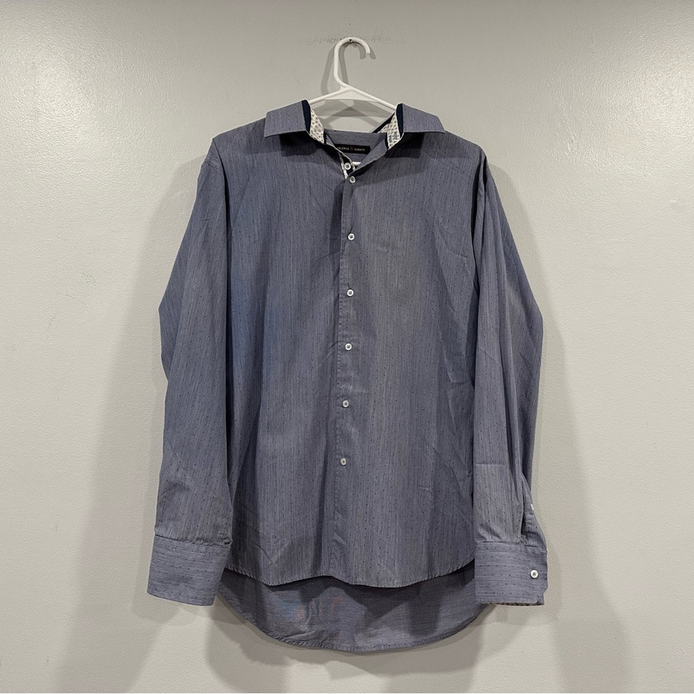 Valerio Garati Blue Button Down Long Sleeve Shirt M/ L
